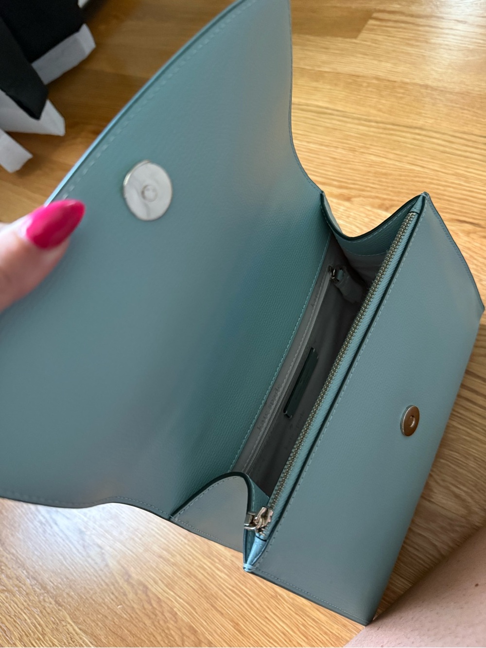 kate spade Light Blue Structured Top-Handle Satchel - Picture 2 of 2